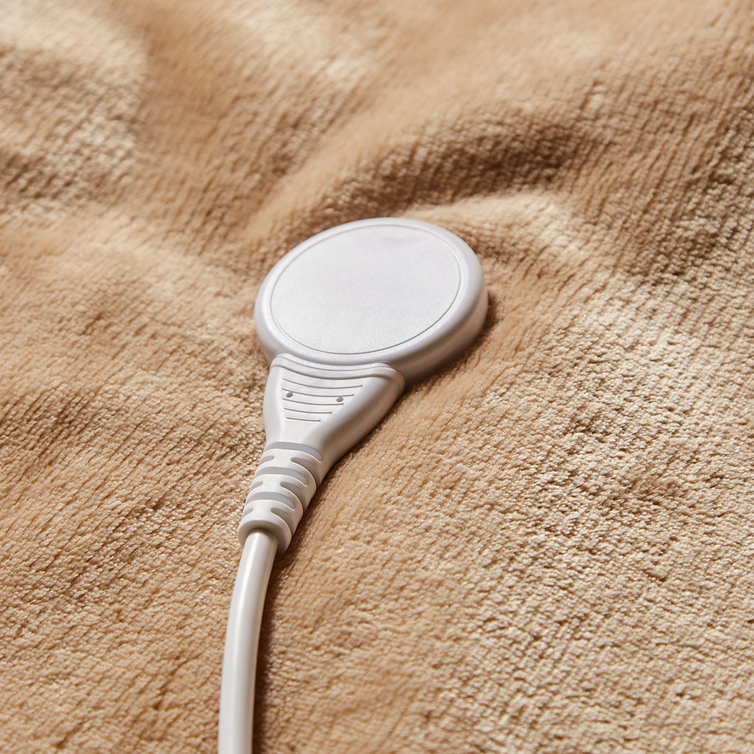 EverCosy Small Fleece Electric Heated Throw - Mocha