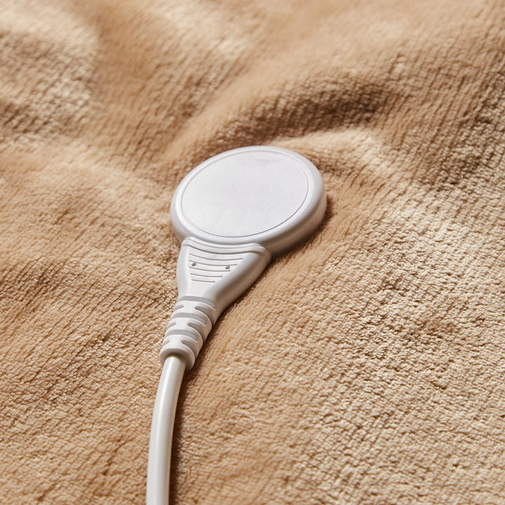 EverCosy Small Fleece Electric Heated Throw - Mocha