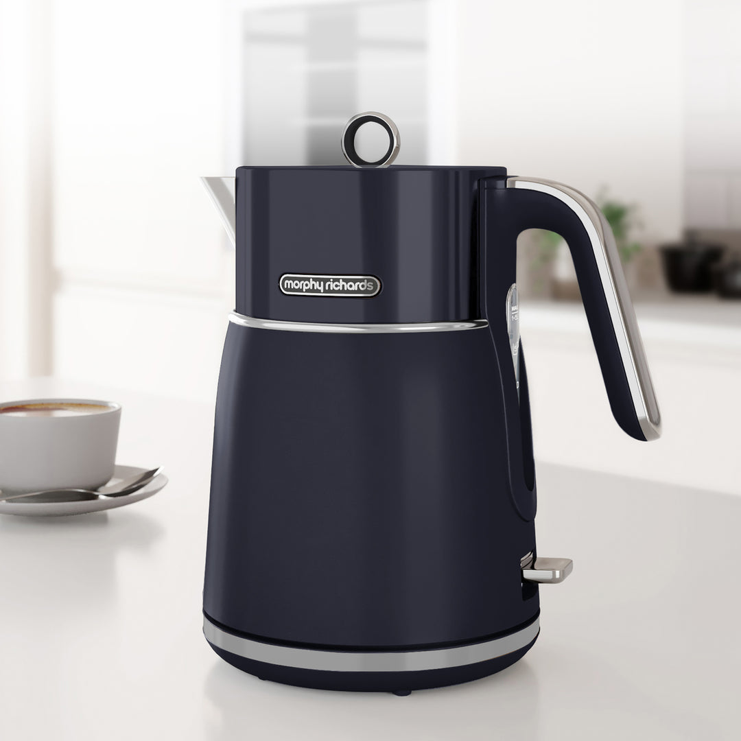 Signature Matt Blue Kettle and Toaster Set