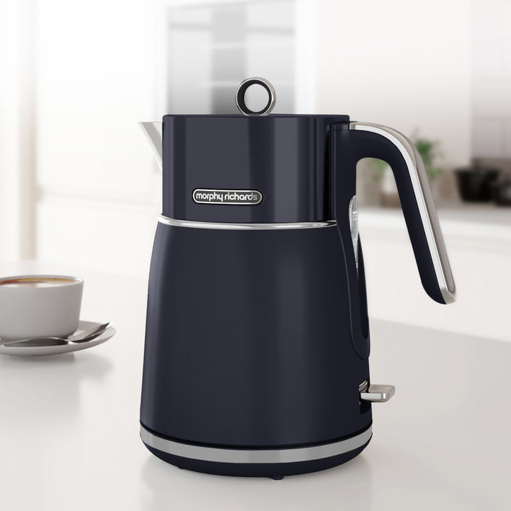 Signature Matt Blue Kettle and Toaster Set
