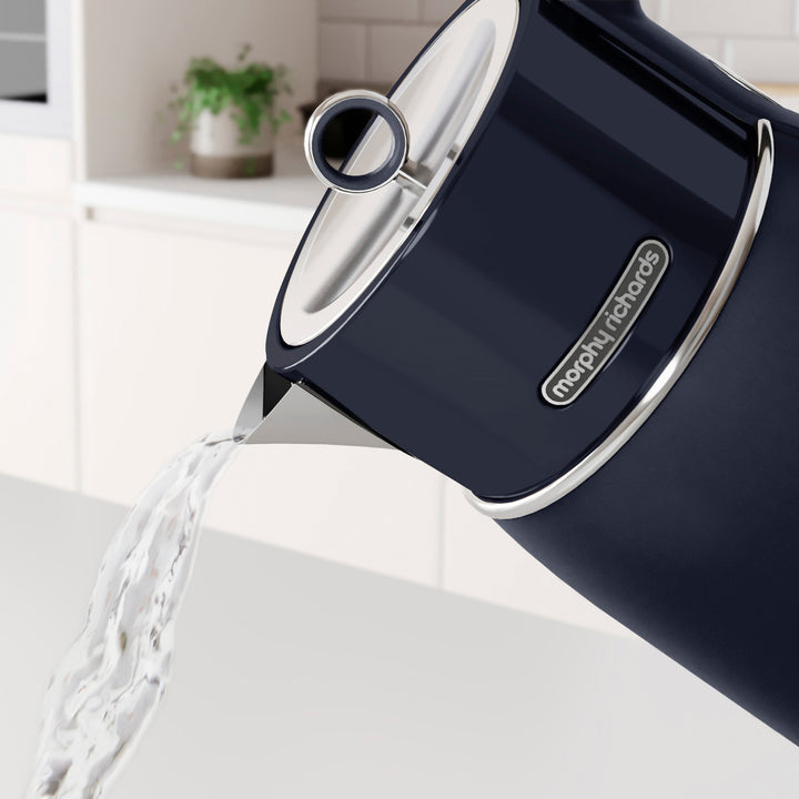 Signature Matt Blue Kettle and Toaster Set