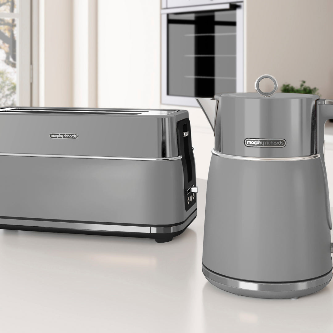 Signature Grey Kettle and Toaster Set