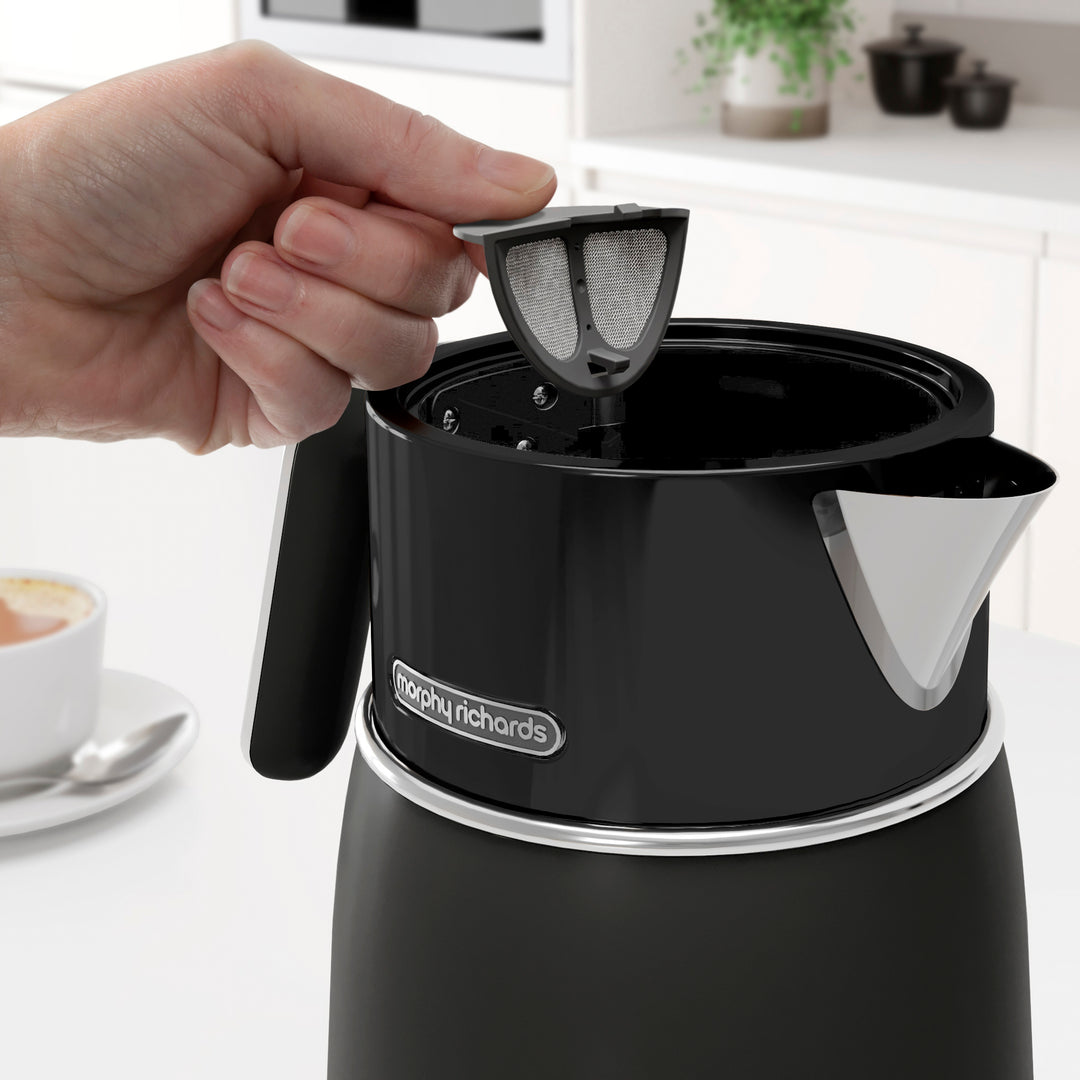 Signature Matt Black Kettle and Toaster Set