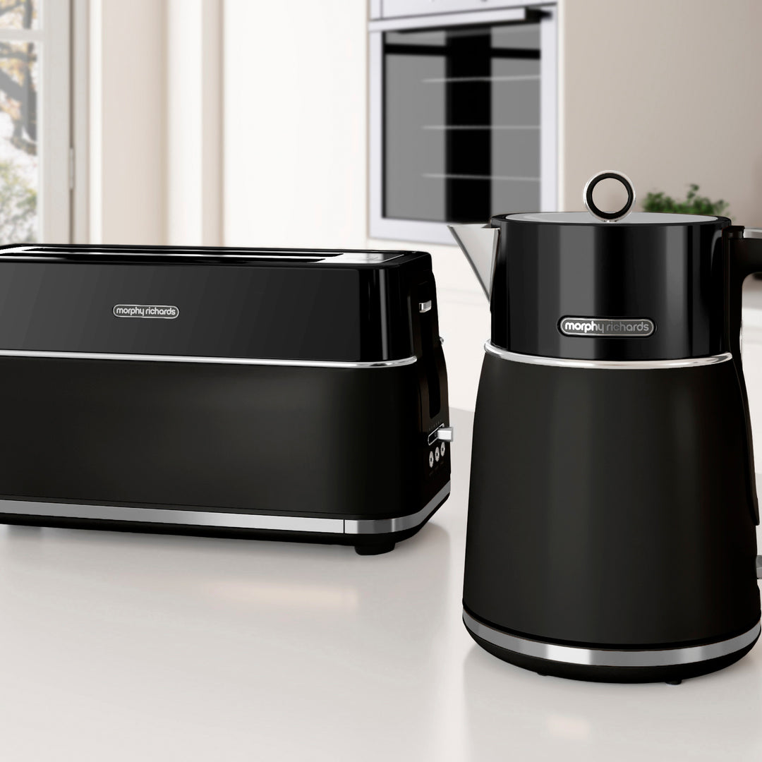 Signature Matt Black Kettle and Toaster Set – Morphy Richards-UK