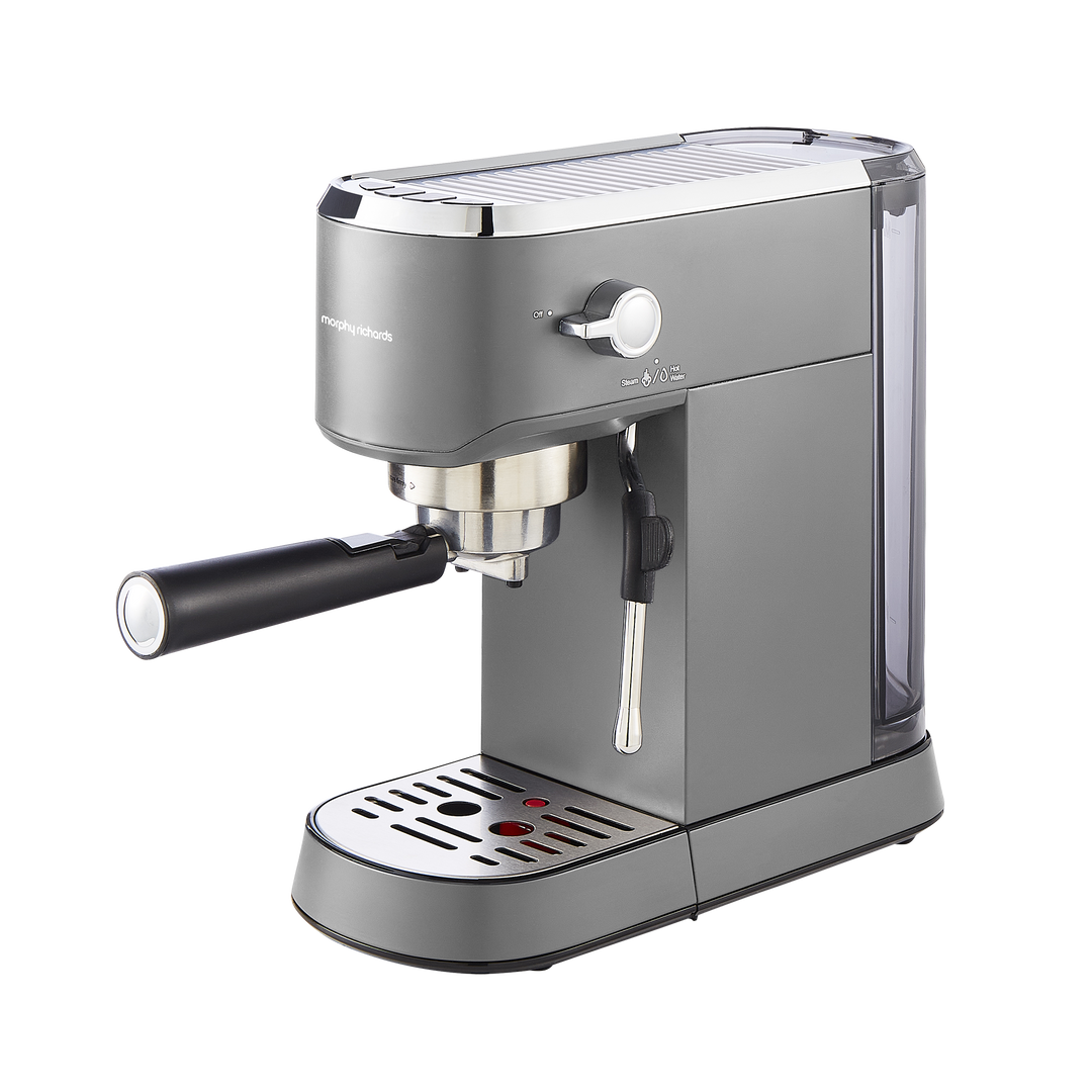 Traditional Compact Pump Espresso Machine - Grey