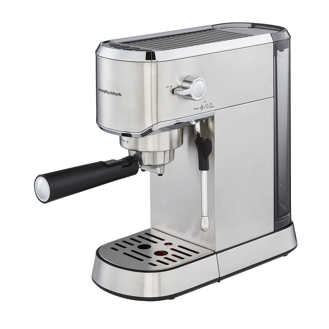 Traditional Compact Pump Espresso Machine - Stainless Steel