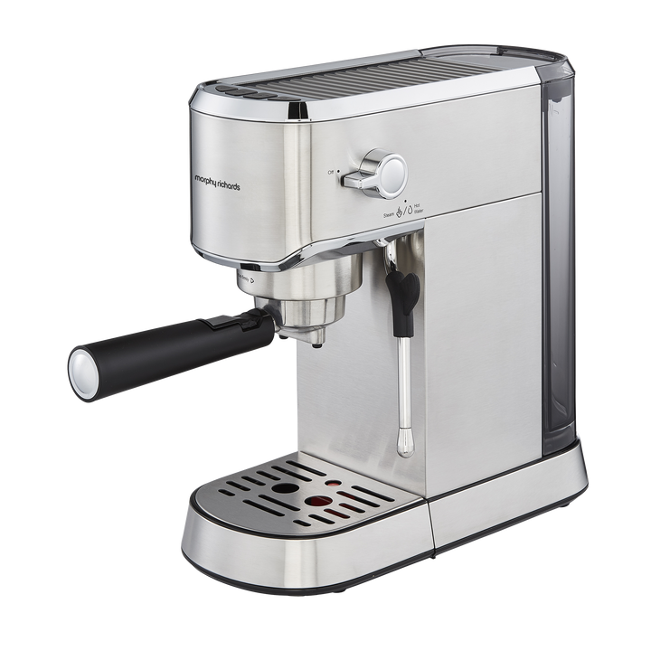 Traditional Compact Pump Espresso Machine - Stainless Steel