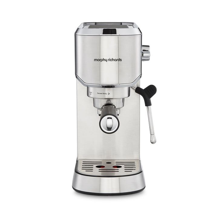 Traditional Compact Pump Espresso Machine - Stainless Steel