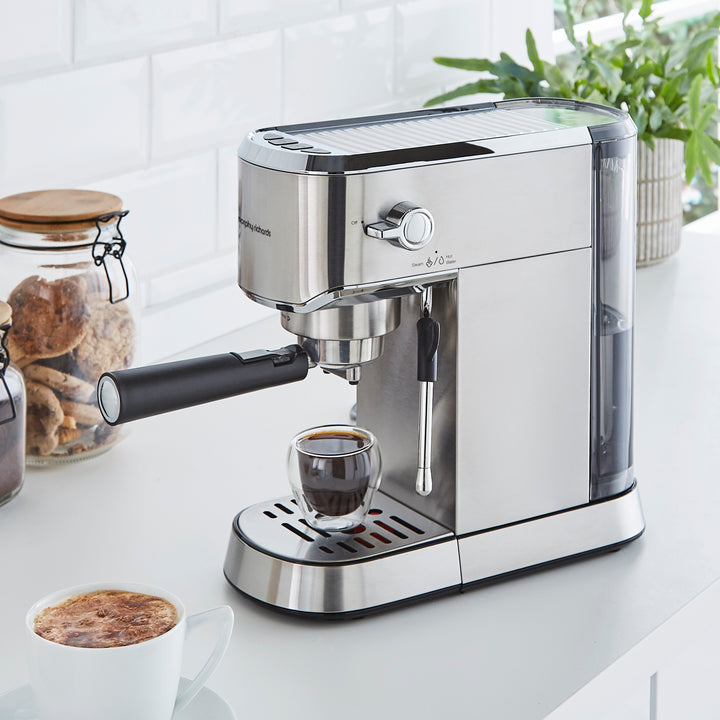 Traditional Compact Pump Espresso Machine - Stainless Steel