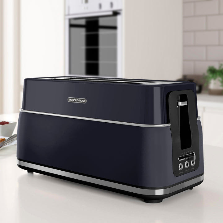 Signature Matt 4-Slice Toaster Blue