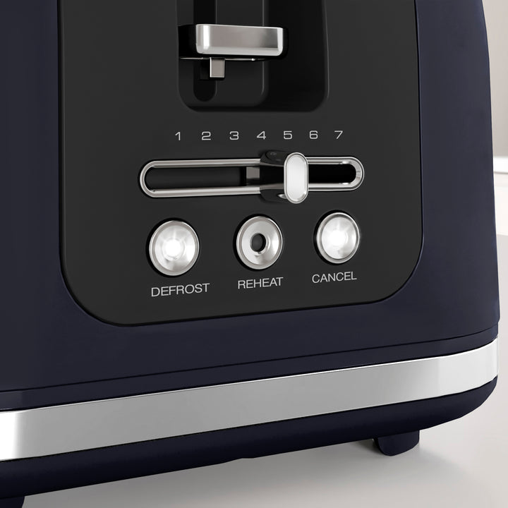 Signature Matt Blue Kettle and Toaster Set