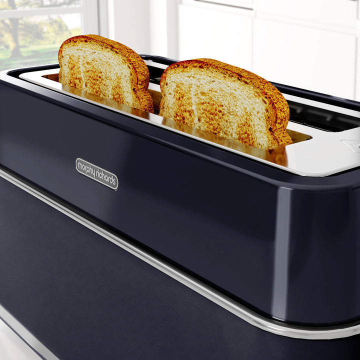 Signature Matt 4-Slice Toaster Blue