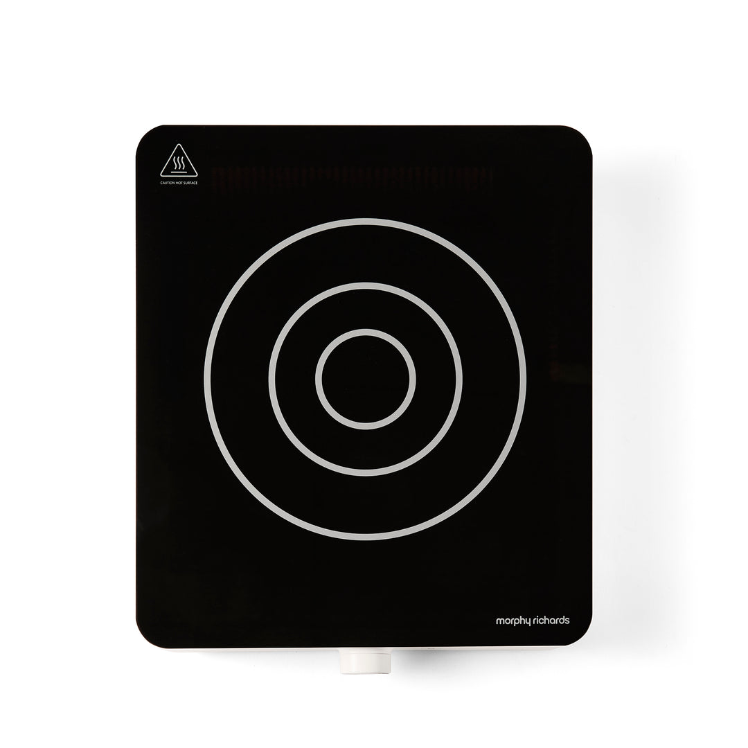 single indction hob on white background