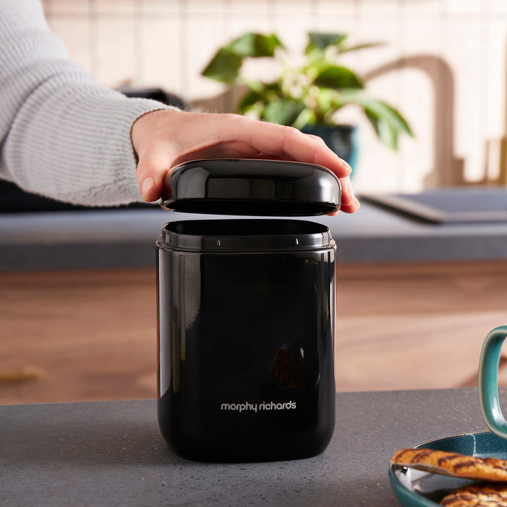 Equip 3 Storage Black Canisters Set