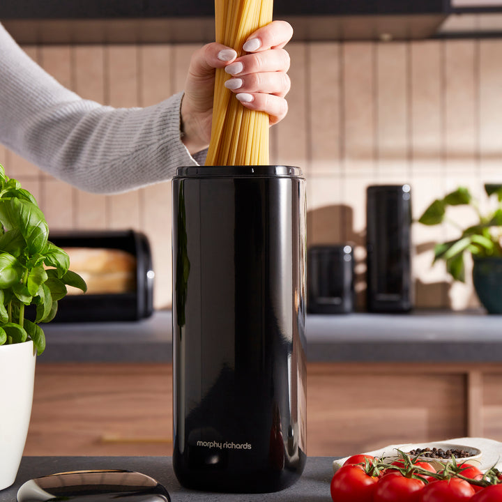 Equip Large Storage Black Canisters Set