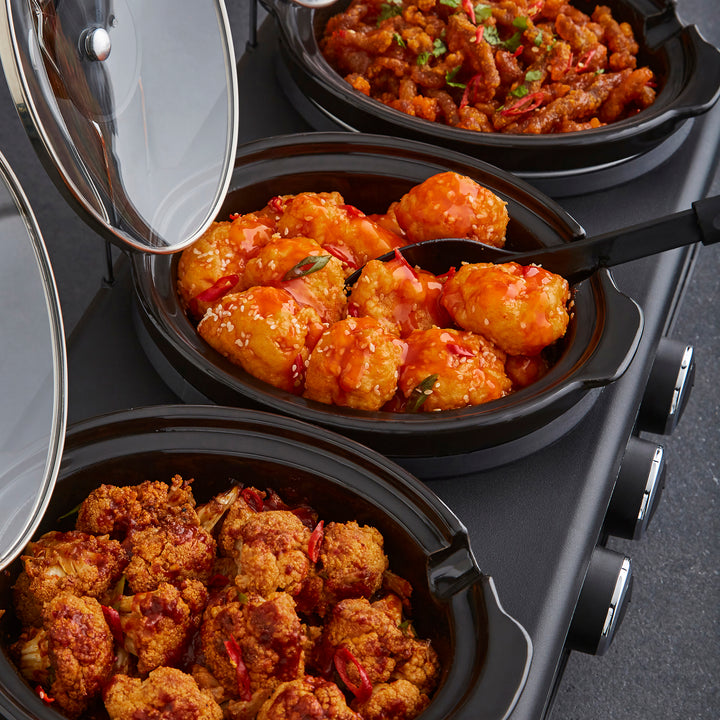 TrioServe 3.9L Three Pot Slow Cooker