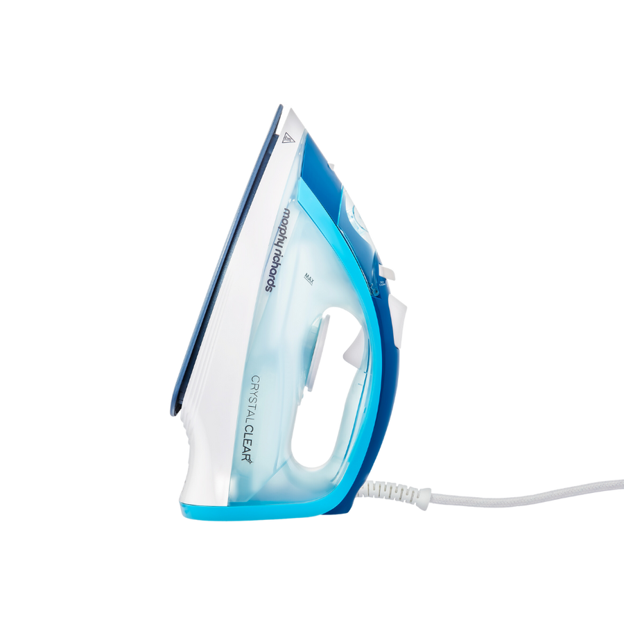 Morphy Richards Crystal Clear 2400W Steam Iron Blue SKU: 300300 side profile